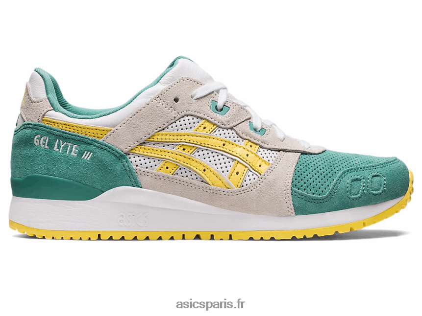 femmes Asics gel-lyte iii og BXL8B2219 crème de sauge/banane
