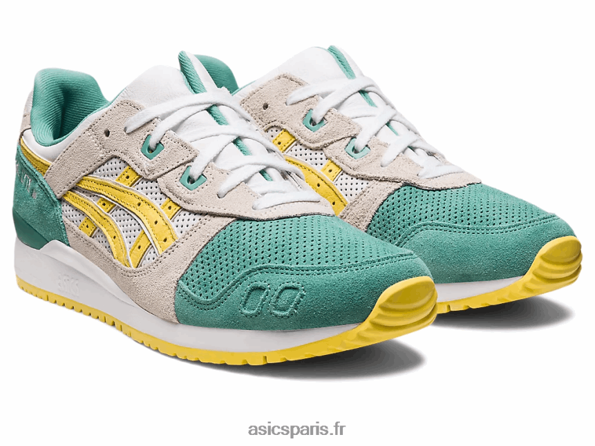 femmes Asics gel-lyte iii og BXL8B2219 crème de sauge/banane