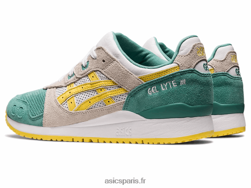 femmes Asics gel-lyte iii og BXL8B2219 crème de sauge/banane