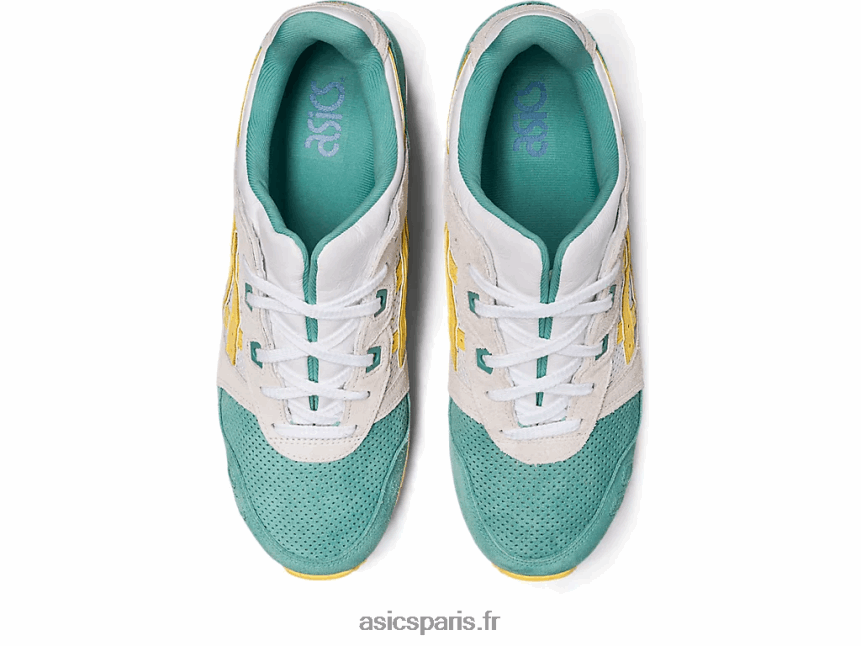 femmes Asics gel-lyte iii og BXL8B2219 crème de sauge/banane