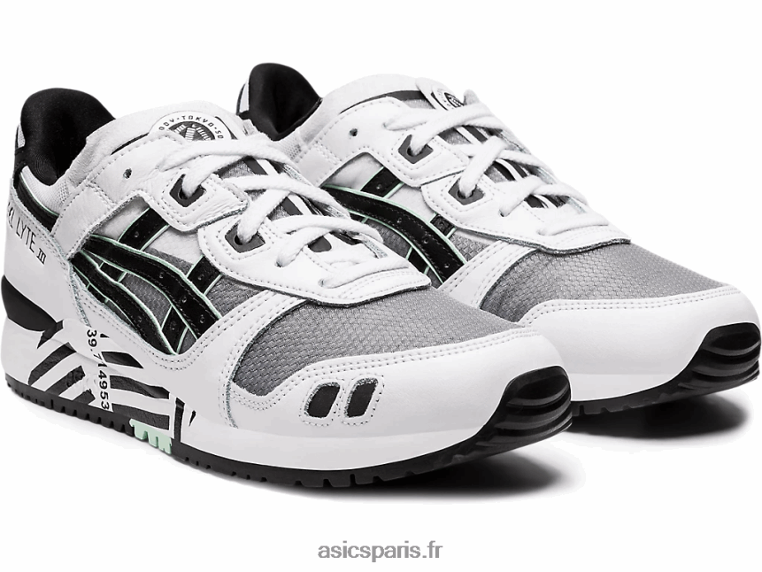 femmes Asics gel-lyte iii og BXL8B24169 blanc noir