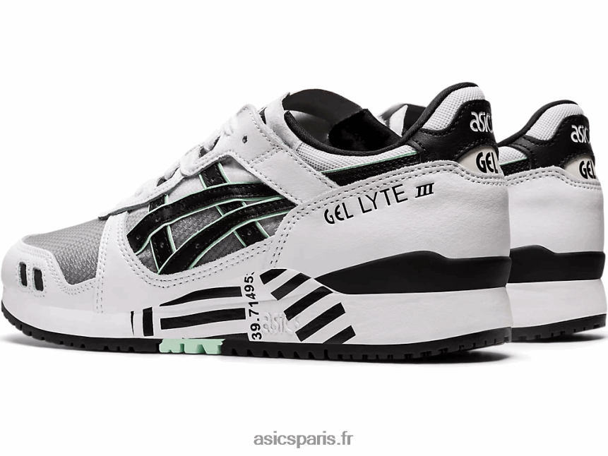 femmes Asics gel-lyte iii og BXL8B24169 blanc noir
