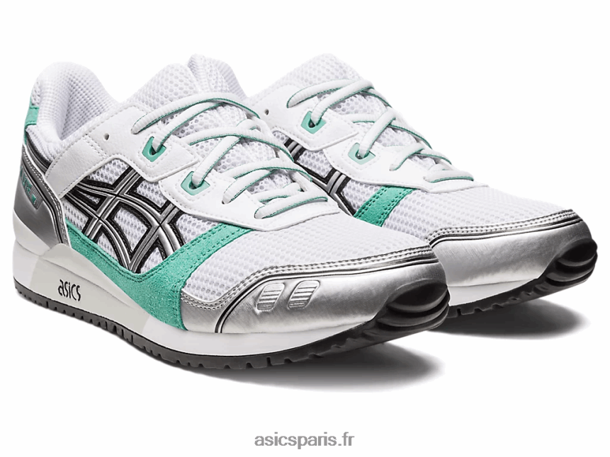 femmes Asics gel-lyte iii og BXL8B2516 blanc/sauge