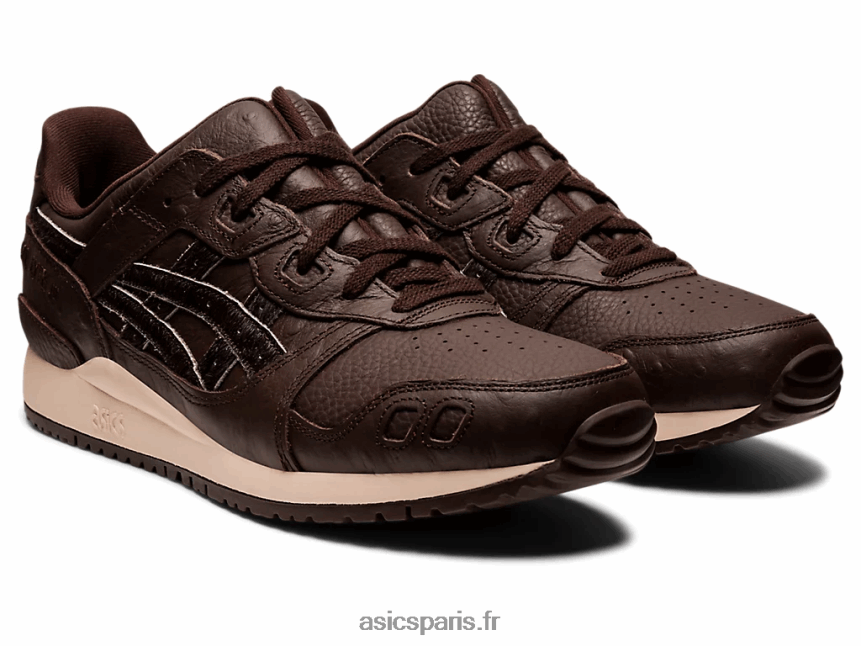 femmes Asics gel-lyte iii og BXL8B2661 café/biscuit