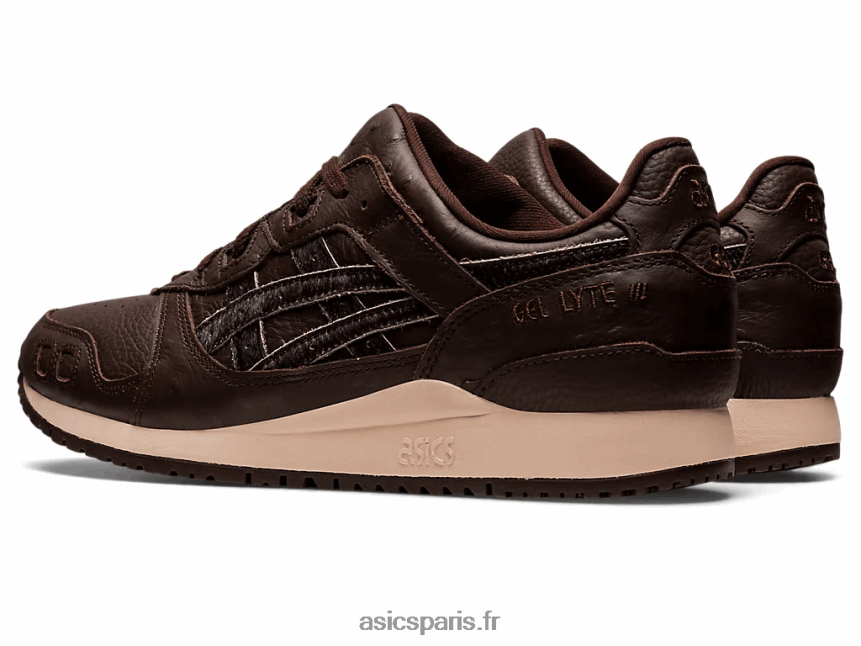 femmes Asics gel-lyte iii og BXL8B2661 café/biscuit