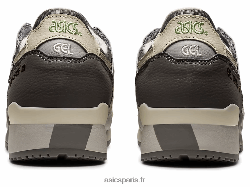 femmes Asics gel-lyte iii og BXL8B2771 gris huître/crème