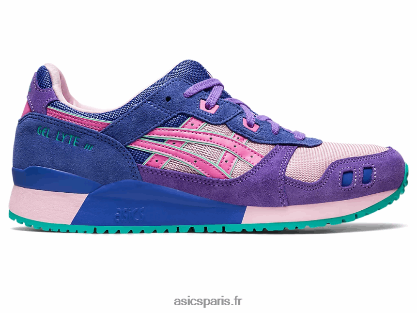 femmes Asics gel-lyte iii og BXL8B283 barbe à papa/gomme balloune