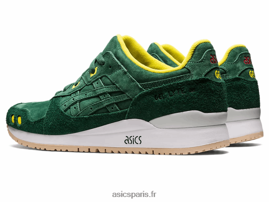 femmes Asics gel-lyte iii og shamrock BXL8B259 vert trèfle/vert trèfle