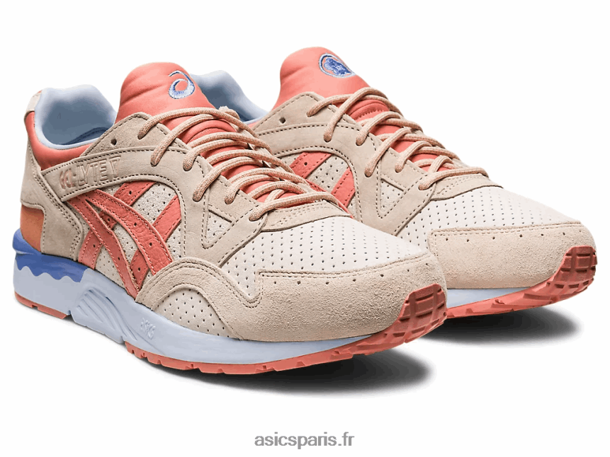 femmes Asics gel-lyte v printemps au japon BXL8B261 crème/saumon