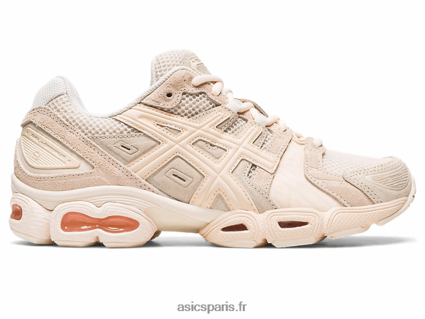 femmes Asics gel-nimbus 9 BXL8B22539 flocons d'avoine/pêche blanche