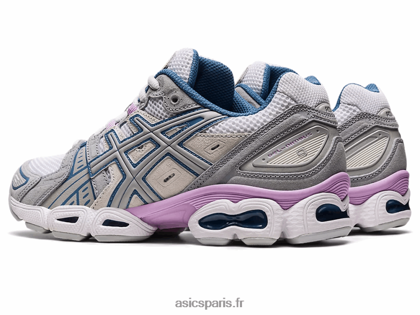 femmes Asics gel-nimbus 9 BXL8B22572 blanc/gris moyen