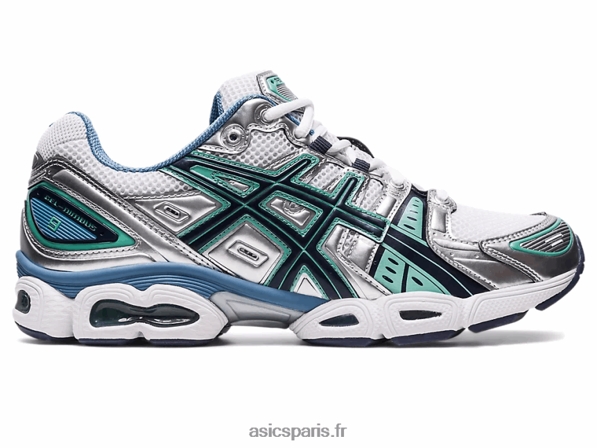 femmes Asics gel-nimbus 9 BXL8B2266 blanc/argent pur