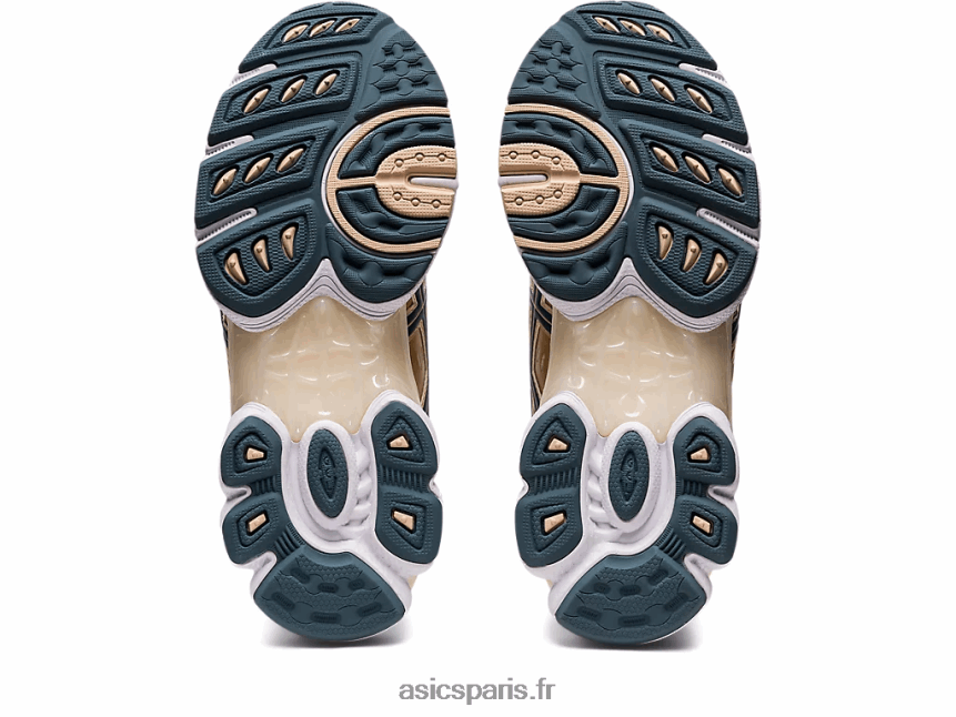 femmes Asics gel-nimbus 9 BXL8B22701 crème/cuir