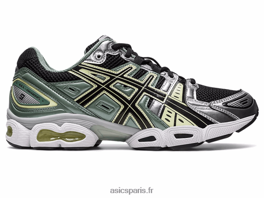 femmes Asics gel-nimbus 9 BXL8B2273 noir/argent pur