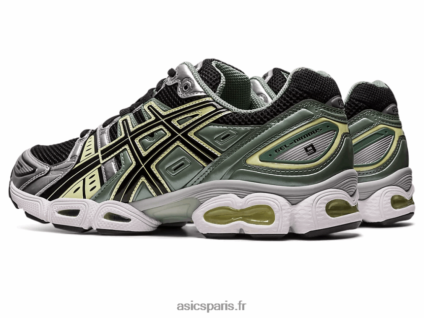 femmes Asics gel-nimbus 9 BXL8B2273 noir/argent pur