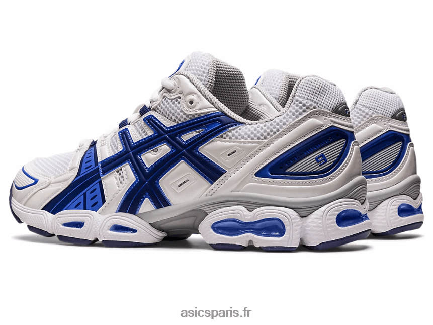 femmes Asics gel-nimbus 9 BXL8B2282 blanc/bleu indigo