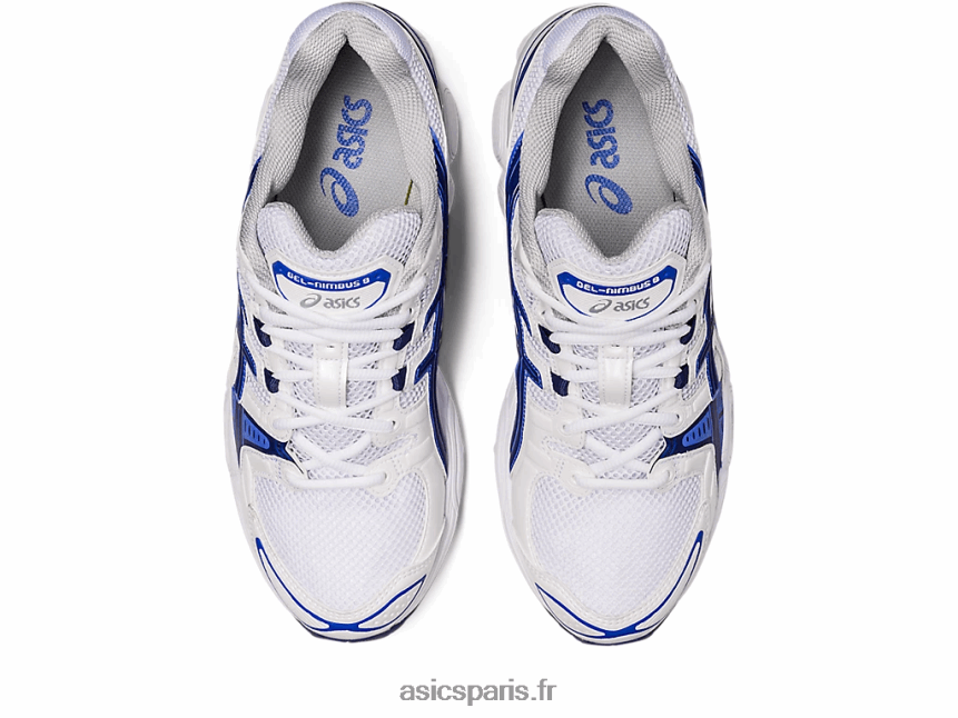 femmes Asics gel-nimbus 9 BXL8B2282 blanc/bleu indigo