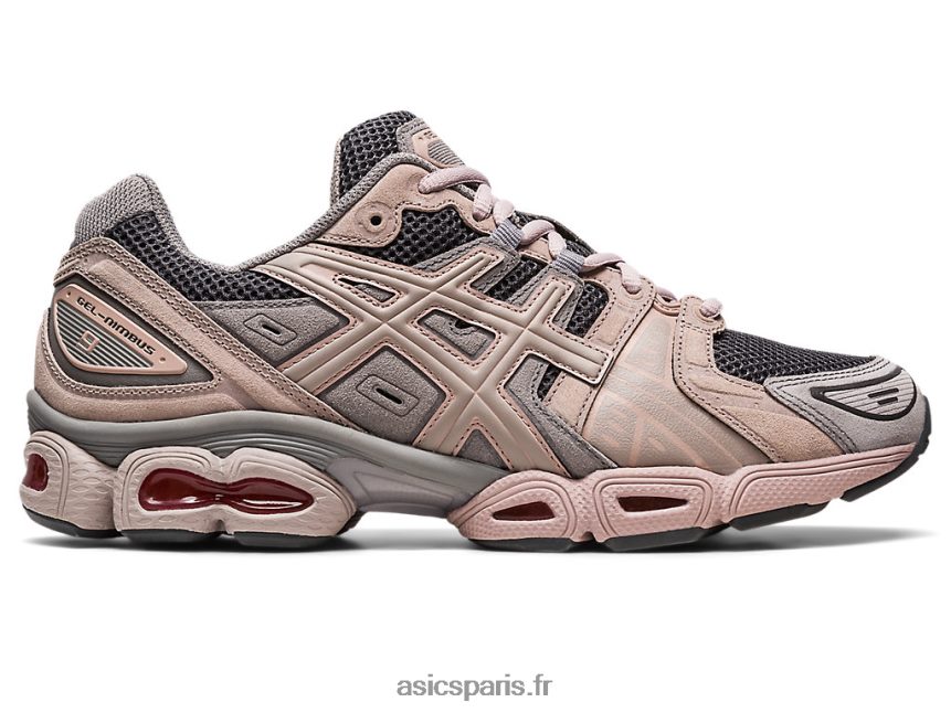 femmes Asics gel-nimbus 9 BXL8B2484 gris obsidienne/moonrock