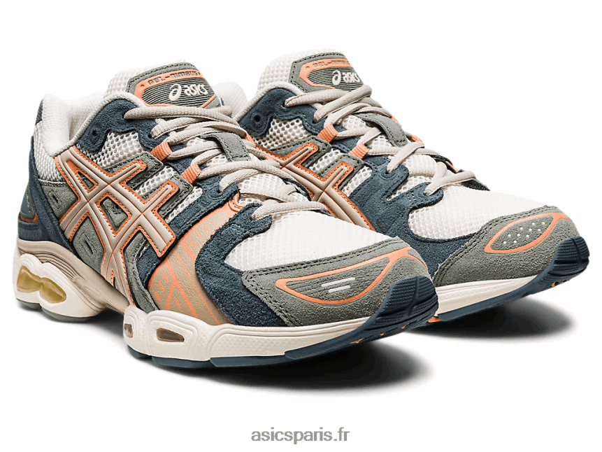 femmes Asics gel-nimbus 9 BXL8B2756 crème/gris plume