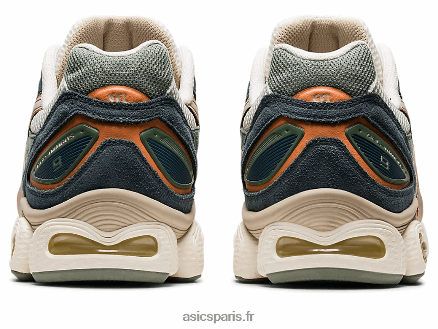 femmes Asics gel-nimbus 9 BXL8B2756 crème/gris plume