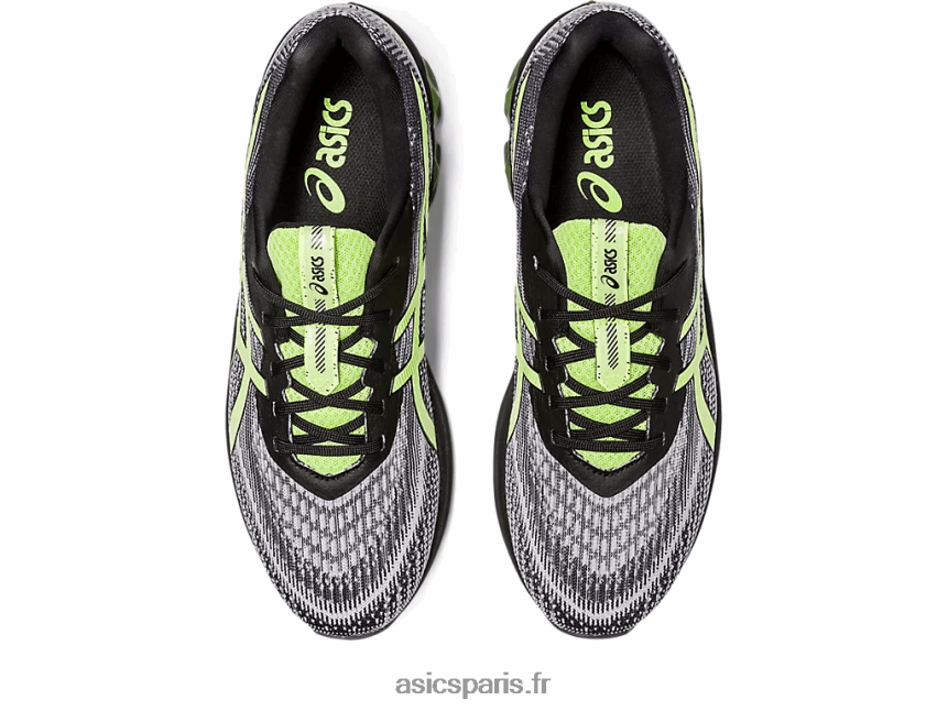 femmes Asics gel quantique 180 vii BXL8B2126 noir/vert citron