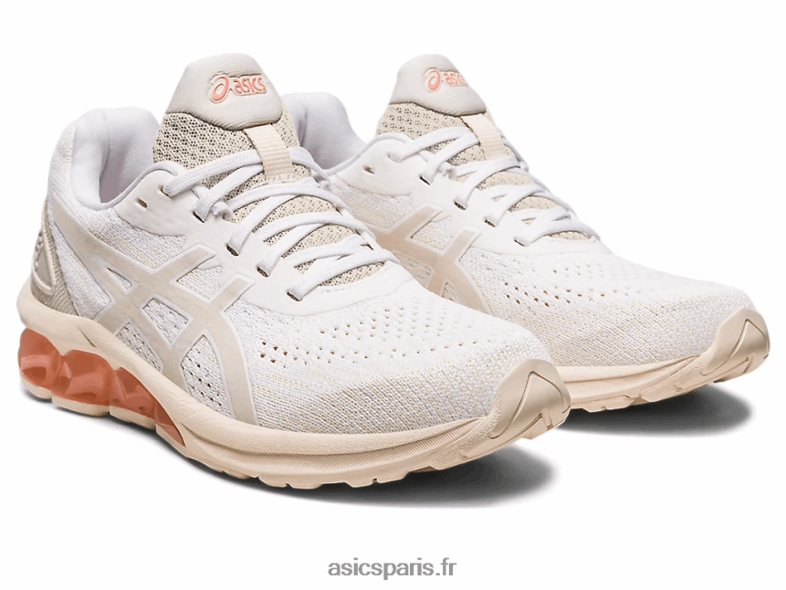 femmes Asics gel quantique 180 vii BXL8B22188 blanc/avoine
