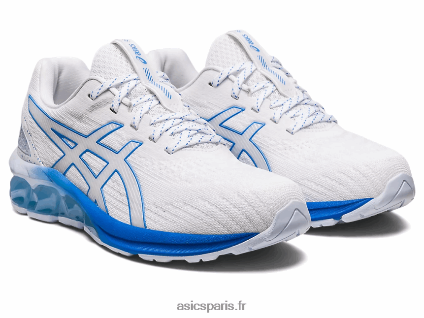 femmes Asics gel quantique 180 vii BXL8B22918 côte blanche/bleue