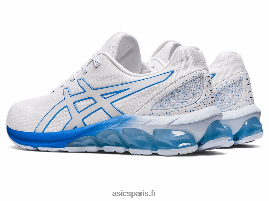 femmes Asics gel quantique 180 vii BXL8B22918 côte blanche/bleue