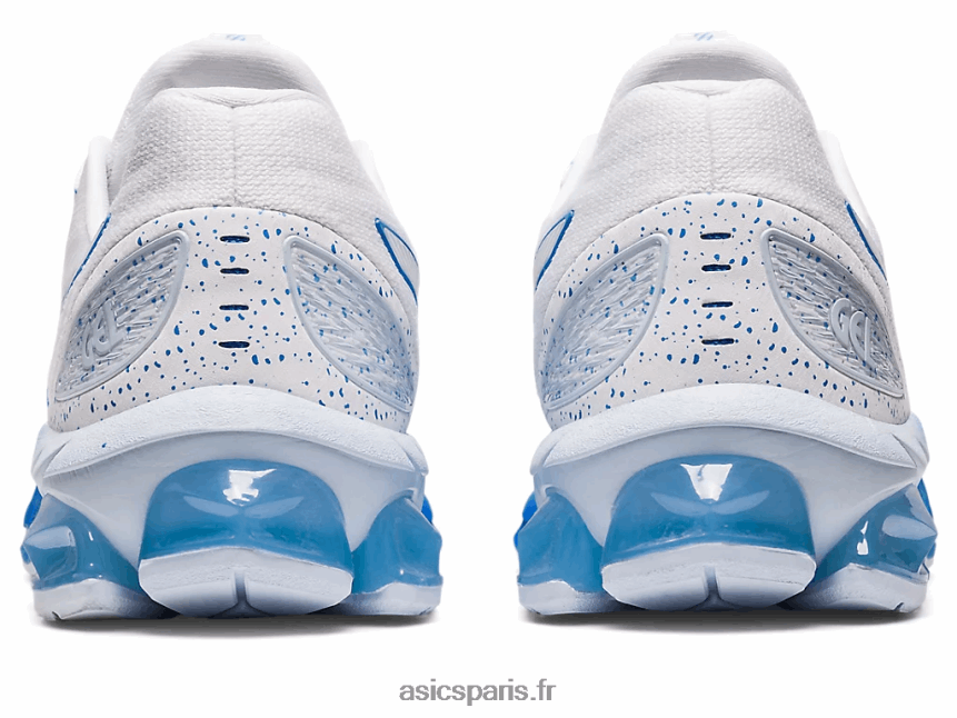 femmes Asics gel quantique 180 vii BXL8B22918 côte blanche/bleue