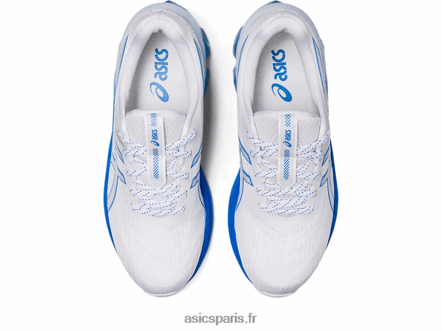 femmes Asics gel quantique 180 vii BXL8B22918 côte blanche/bleue