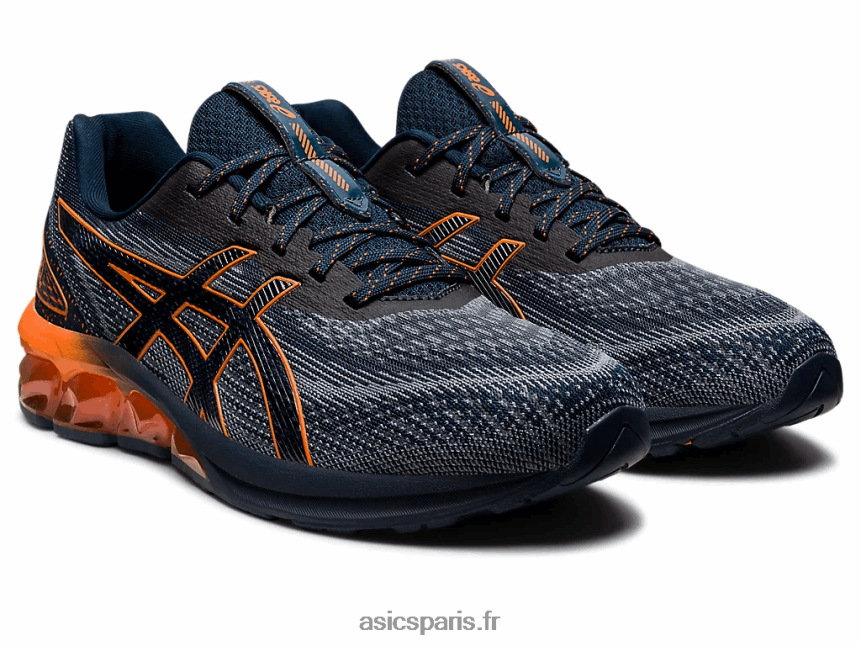 femmes Asics gel quantique 180 vii BXL8B2733 bleu français/orange lave