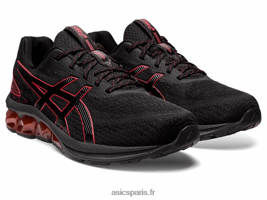 femmes Asics gel quantique 180 vii BXL8B2742 alerte noire/rouge