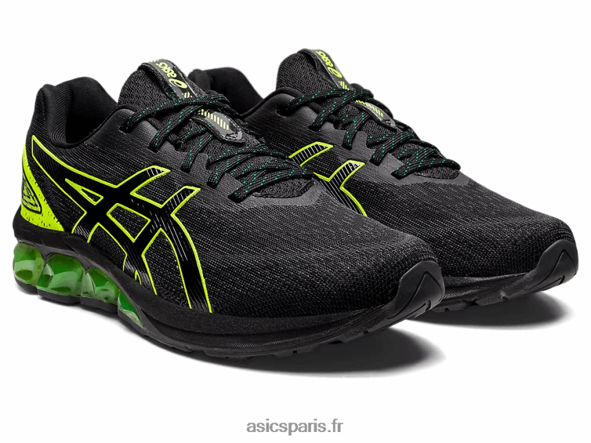 femmes Asics gel quantique 180 vii BXL8B2816 noir/jaune de sécurité