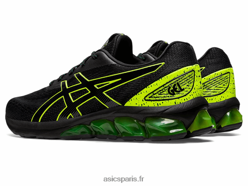 femmes Asics gel quantique 180 vii BXL8B2816 noir/jaune de sécurité