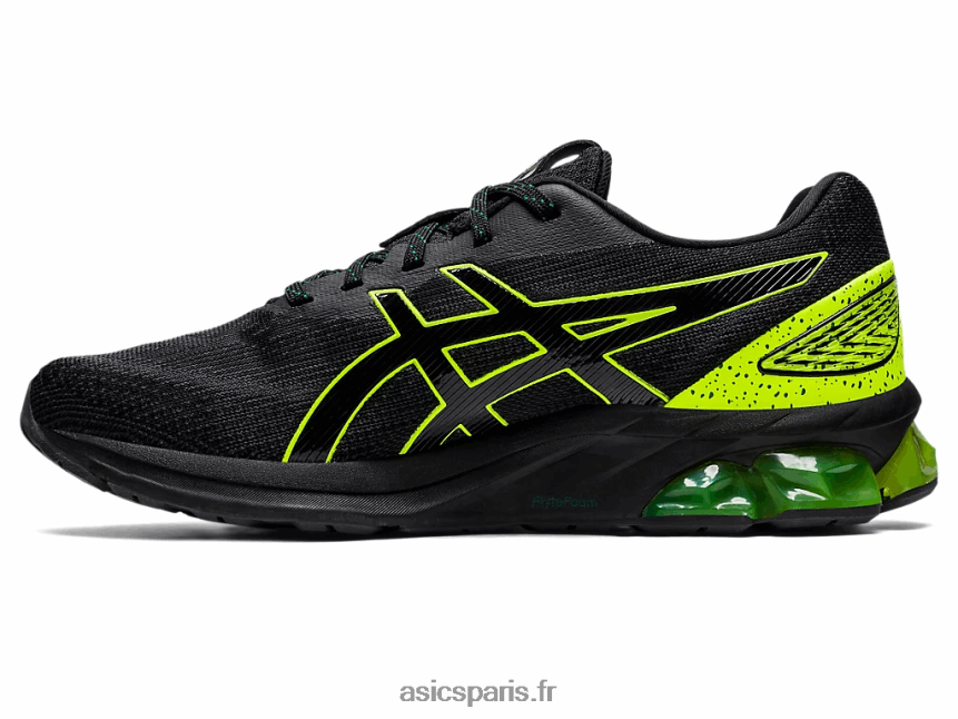 femmes Asics gel quantique 180 vii BXL8B2816 noir/jaune de sécurité