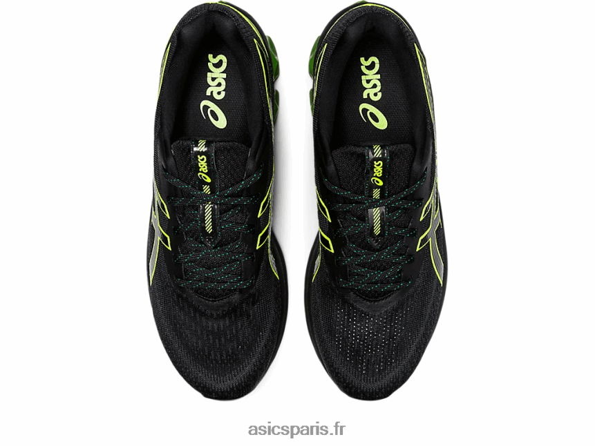 femmes Asics gel quantique 180 vii BXL8B2816 noir/jaune de sécurité