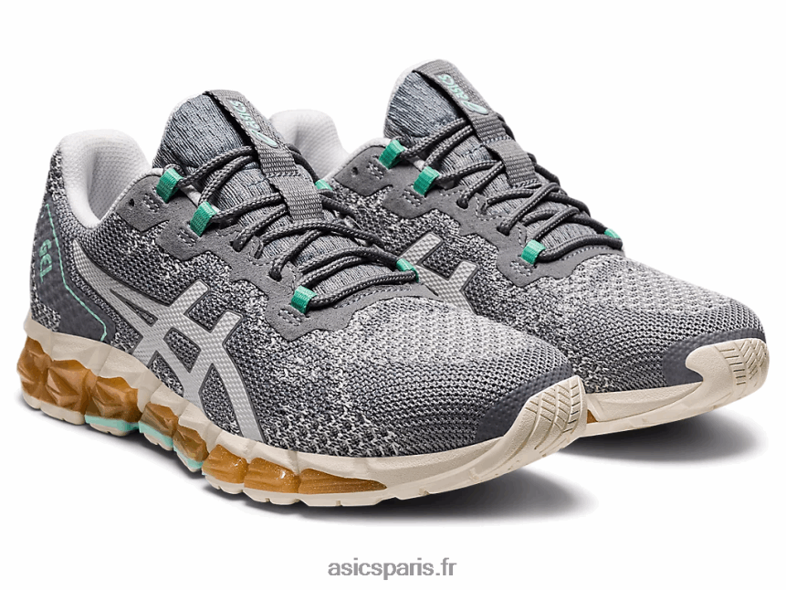 femmes Asics gel-quantum 360 6 tricot BXL8B22848 gris glacier/roche en feuille