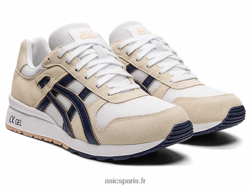 femmes Asics gt-ii BXL8B23739 crème/bleu tonnerre