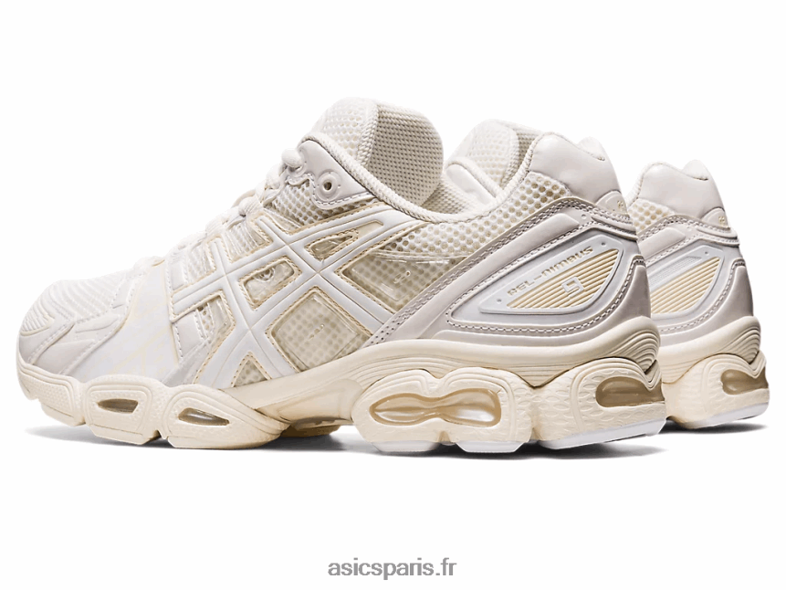 femmes Asics jessica gonsalves gel-nimbus 9 BXL8B2696 Blanc crème