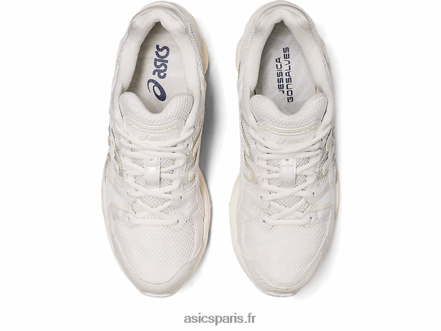 femmes Asics jessica gonsalves gel-nimbus 9 BXL8B2696 Blanc crème