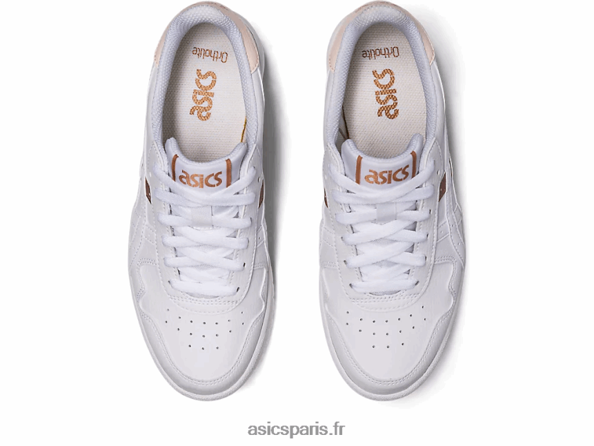 femmes Asics le japon BXL8B22608 blanc/or rose