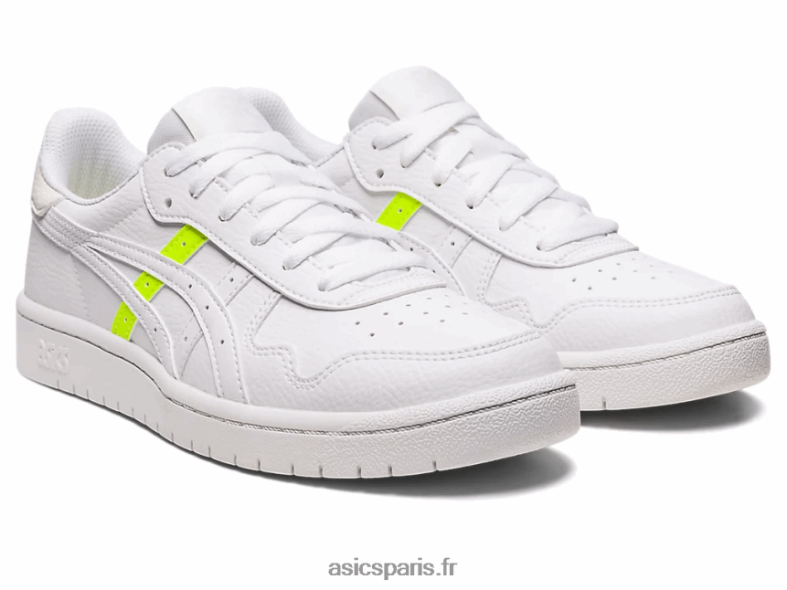 femmes Asics le japon BXL8B22634 blanc/jaune de sécurité