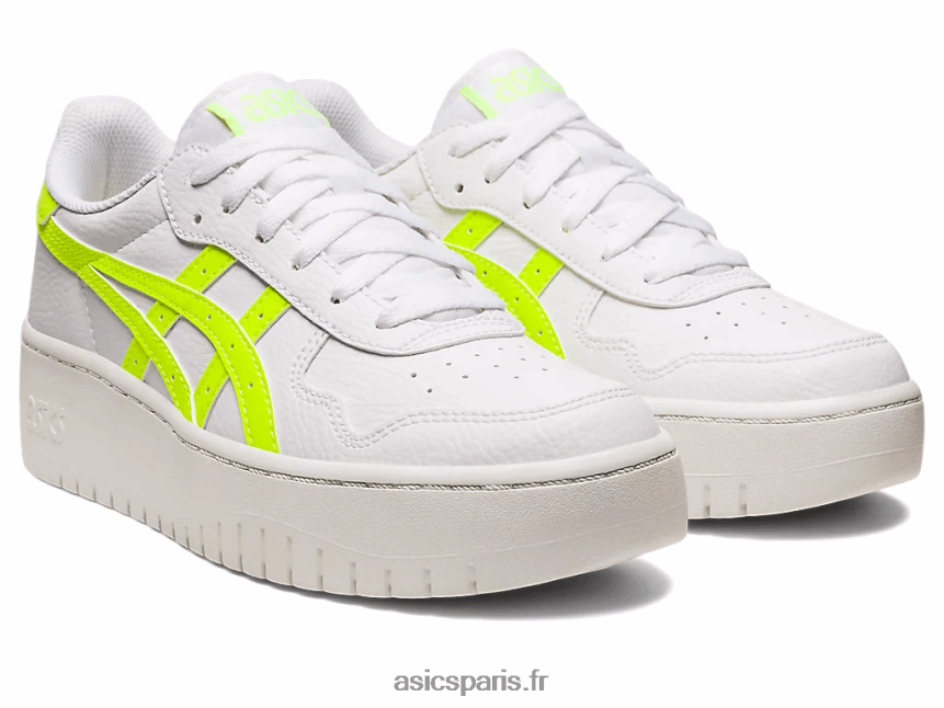 femmes Asics le japon s pf BXL8B22221 blanc/jaune de sécurité