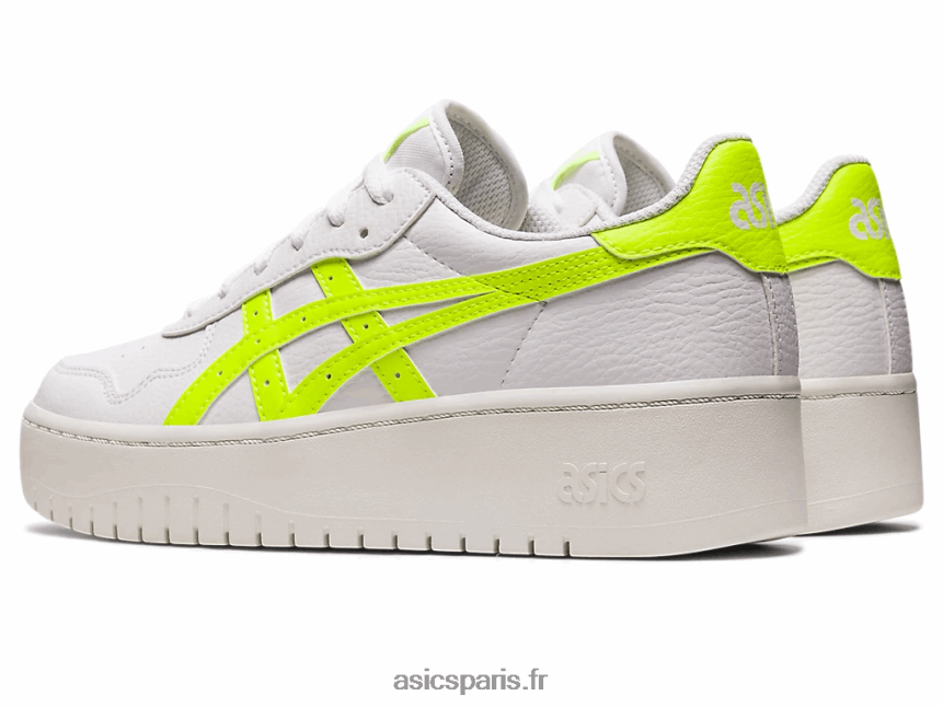 femmes Asics le japon s pf BXL8B22221 blanc/jaune de sécurité