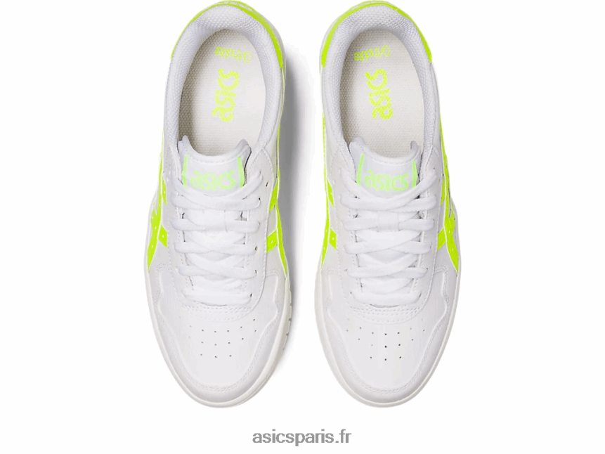 femmes Asics le japon s pf BXL8B22221 blanc/jaune de sécurité