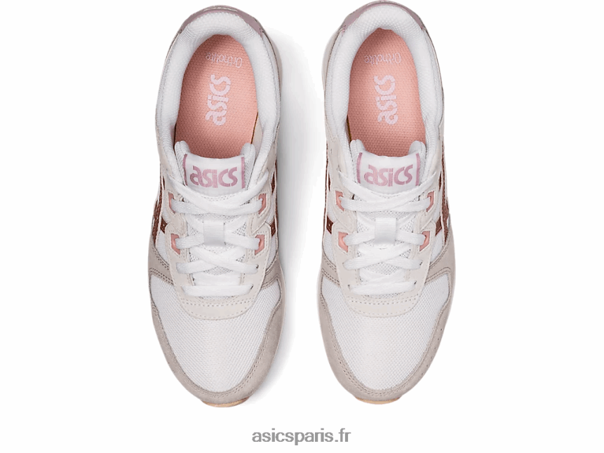 femmes Asics lyte classique BXL8B23179 blanc/or rose