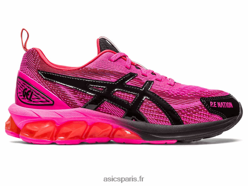 femmes Asics p.e nation x gel-quantum 180 vii BXL8B22382 rose brillant/noir