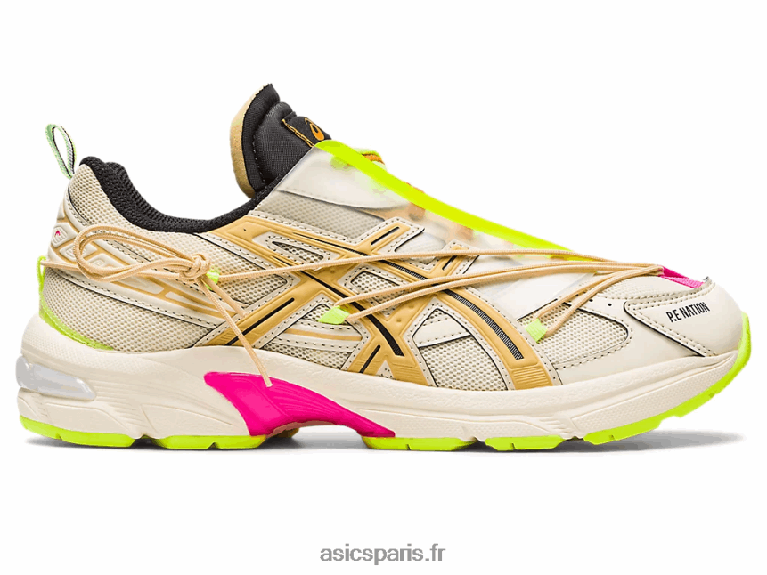 femmes Asics pe nation x gel-1130 BXL8B2776 crème/sac en papier