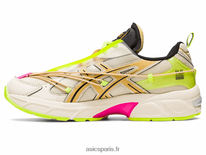 femmes Asics pe nation x gel-1130 BXL8B2776 crème/sac en papier