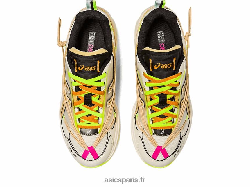 femmes Asics pe nation x gel-1130 BXL8B2776 crème/sac en papier